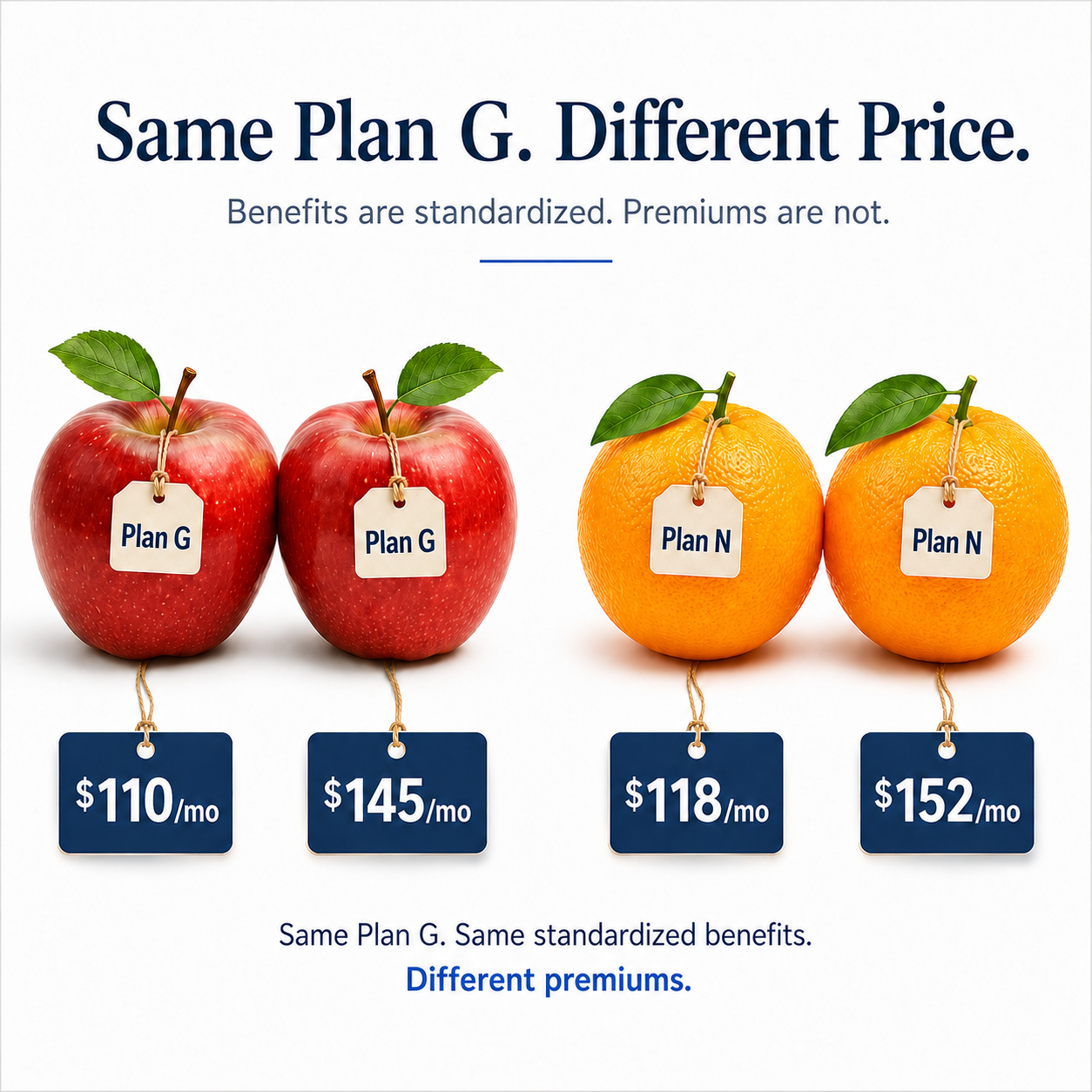 Comparing Medicare Supplement plans apples-to-apples across insurance companies