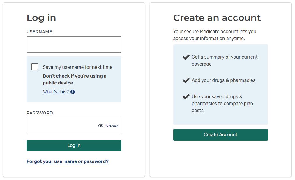 login to mymedicare.gov