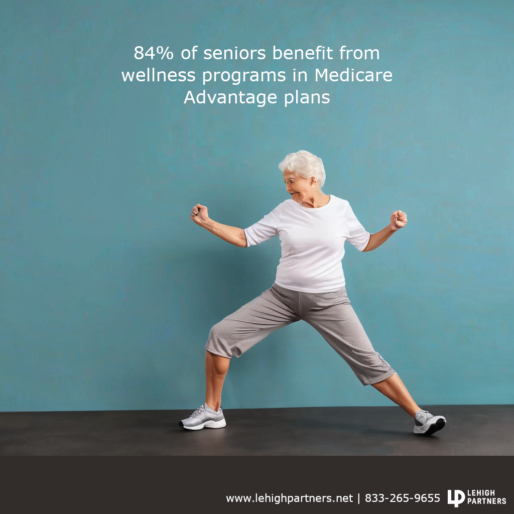 84% of seniors benefit from wellness programs in medicare advantage plans